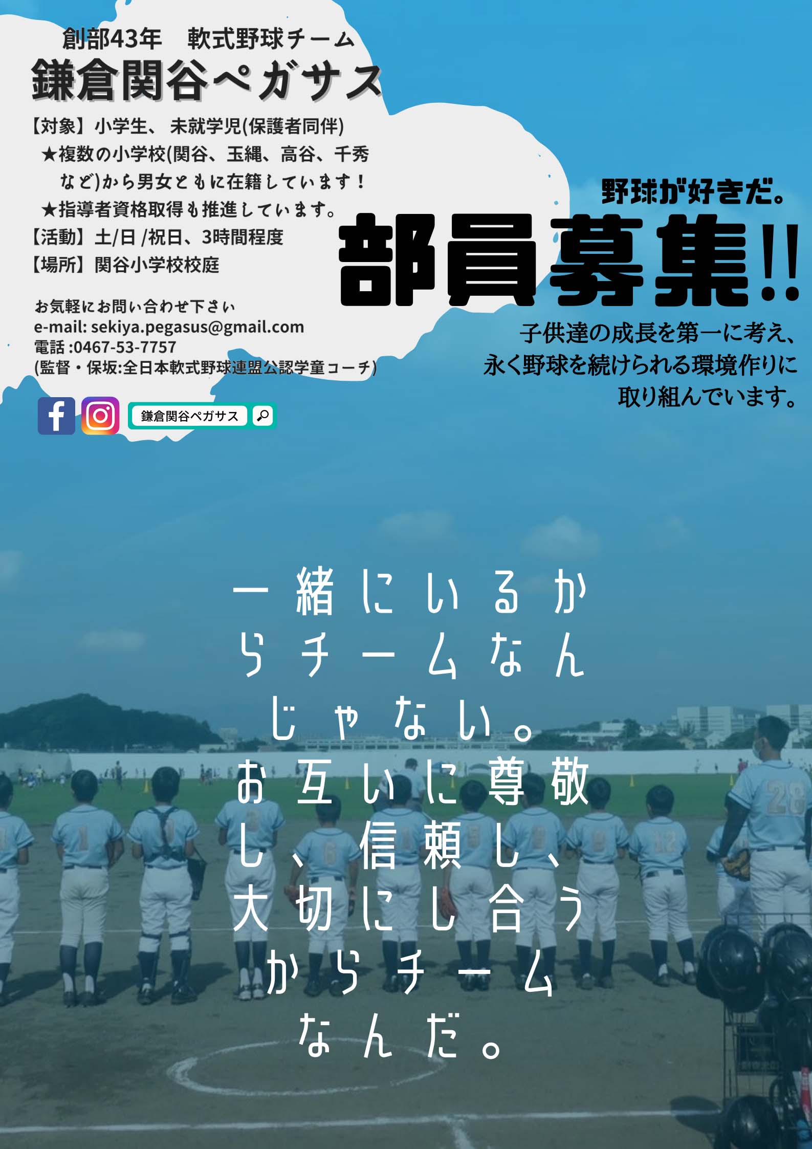 少年野球関谷ペガサス